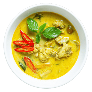 30B. Gul karry med rejer